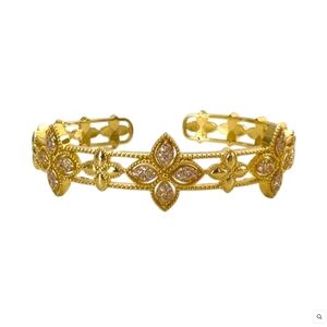 Gold Floral Design Bracelet